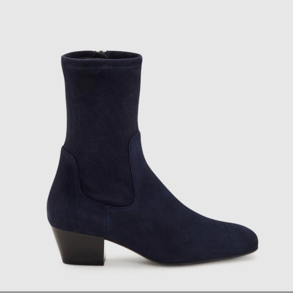 Aquatalia - Sandi Navy Heeled Boots